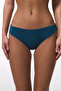 Petrol Color Mid Waist Slip Bikini Bottom