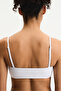 White Ava Strapless Textured Bikini Top - 3