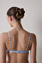 Woven Triangle Multicolor Bra - 5