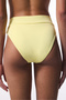Yellow V-Cut Slip Bikini Bottom - 2