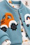 Baby Boy 3-Piece Set with Embroidery Detail, Carriage and Stroller, Seasonal Set for 0 3 6 9 Months - 5