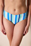 Ocean Hipster Textured Striped Bikini Bottom - 2