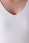 V Neck White Top - 4