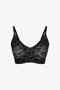 Tattoo Effect Lace Invisible Bonding Black Bra - 5