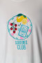 Off-White Hailey Food Pattern Short Sleeve T-Shirt Pajama Top - 3