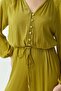 Women's Slim Satin Look Jumpsuit - 7