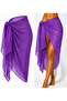 Chiffon Beach Pareo/Side-Tie Beach Shawl/70*180 Chiffon Pareo - 2