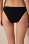 Arlo Black Bikini Bottoms with Side Texture and Macrame - 3