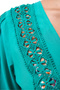 Green West V-Neck Beach Top - 5