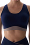 Navy Blue Contrast Zero Feel Sports Bra - 4