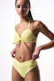 Yellow V-Cut Slip Bikini Bottom - 3