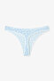 Deep Jungle Leaf Patterned 3-Piece Thong - 5