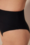 Mary High Waist Textured Black Bikini Bottom - 3