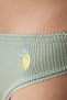 Pointelle Cotton Thong Panties - 4