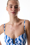 Gloria Strapless Striped Swimsuit - 4