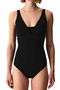 Black Moriah Corseted Swimsuit - 4