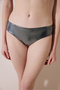 Faylinn Hipster Shiny Silver Bikini Bottom - Gamze Erçel Collection