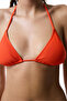 Orange Sona Triangle Bikini Top - 6
