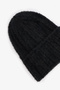 Black Zoe Soft Textured Beanie - 2