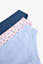 Daisy Flower Patterned Regular Waist 3-Piece Hipster Panties - 5