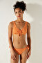 Taylor Striped Tie-Up Brazilian Bikini Bottom - 3