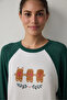 Gingerbread Thermal Effect Pajama Top - 4