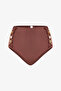 Light Brown Astrid High High Waist Bikini Bottom - 6