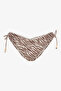 Gale Zebra Patterned V-Cut Bikini Bottom - 6