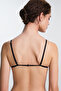 Black Tiara Mini Stone Unlined Unpadded Triangle Bra - 2