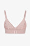 Pink Invisible Ribbed Triangle Bra - 2