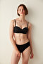 Easy Cotton Trim Black Hipster Panties - 2