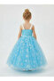 Girl's Elsa Costume with Straps - Scepter Crown Gloves Gift - 2
