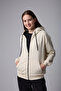 Defy's Women's Oversize Hooded Zipper Pocket Sweatshirt - 5