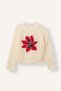 Crew Neck Openwork Floral Motif Long Sleeve Knitwear Sweater Girls I5798A826Au - 5