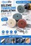 Sharpening Cleaning Polishing Disc Set with Drill Adapter Mill Stone Skoc Wool Felt Set 4 Pieces - 5