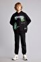 School 100% Cotton Sweatpants with Pockets and Front Stitching Detail for Boys I3054A826Wn - 2