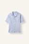 Boxy Fit Lapel Collar Linen Blend Short Sleeve Shirt I2093Ax26Sm - 7