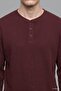 100% Cotton Boxy Fit Button Placket Crew Neck Waffle Long Sleeve Sweatshirt H4885Ax26Au - 6