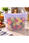 Lush 500 ml Air and Liquid Leak-Proof Locking Silicone Storage Bag, 100% Platinum Silicone, Bpa Free, Microwave and Freezer Safe, Reusable Food Storage Bag, Lm0009/24