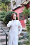 Knitwear Dress with Hair Braid Stripe - 4