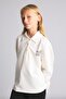 School Printed Thick Fabric Long Sleeve Polo T-Shirt Girls I1642A826Au - 3