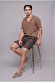 Ultra Soft Regular Fit Resort Collar Modal Short Sleeve Shirt H8487Ax26Hs - 4