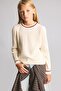 Hair Braided Stripe Detailed Crew Neck Sweater Girls H8403A826Au - 3