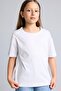 Crew Neck 2-Piece Short Sleeve White T-Shirt Girls I0282A826Sm - 2