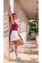 Women's Slim Fit Mini Stretchy Lycra Tennis Skirt Shorts with Elastic Waist for Sports and Casual Wear - 2