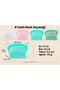 Sheer 600 ml Air and Liquid Leak Proof Ziplock Silicone Storage Bag, 100% Platinum Silicone, Bpa Free, Microwave and Freezer Safe, Reusable Food Storage Bag, Lm0004/24 - 4