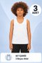 Economical Boys' Cotton Undershirt 3-Pack - White
