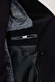 Men's Mono Collar Double-Breasted Long Coat - 7