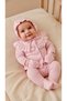 Necixs 241097 Baby Girl Pink Scalloped Ruffle Newborn 5-Piece Bodysuit Set'0-3 Months'