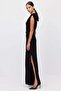 Women's Slit Wide Leg Jumpsuit - 2